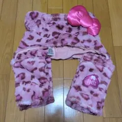 ハローキティ ピンクヒョウ柄ファンキャップ