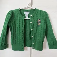Ralph Lauren グリーン カーディガン 12M