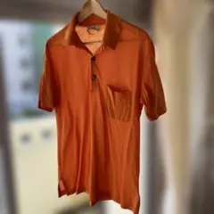 HERMES オレンジ ポロシャツ