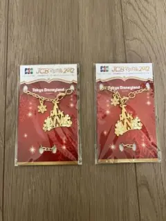 東京ディズニーランド JCBマジカル2012チャーム 2個セット