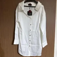 DaTuRa とろみシャツ ホワイト