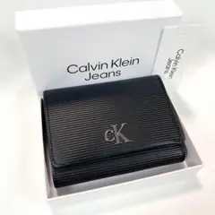 【未使用✨タグ付き箱付き】カルバンクライン 三つ折り財布 レザー