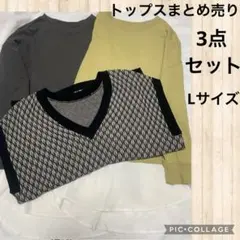 トップスまとめ売り3点セット☆Lサイズしまむらローリーズファーム他ナチュラル