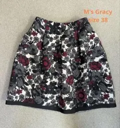 M's Gracy 花柄ジャガード フレアスカート size38のサムネイル