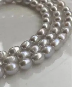 淡水パールネックレス　アレルギー対応 チェーンネックレス