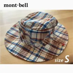 mont·bell チェック柄ハット Sサイズ 帽子 54cm～56cm