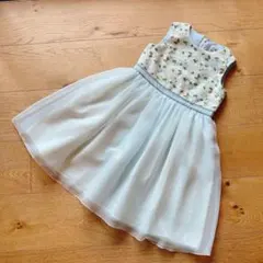 新品　組曲　ワンピース　ドレス　花刺繍　サイズ140のサムネイル
