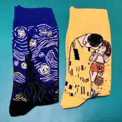 靴下　クリムト　ゴッホ　26cm メンズ可