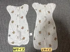 マホウノオクルミ、バンブーメッシュスワドル、夏用、くまさん柄、