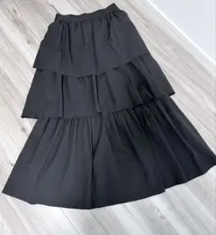 LAKOLE ３段フリル ロングスカート