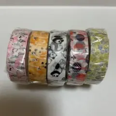 全て新品未開封☆ pocho マスキングテープ カモ井製 6本セット 伊藤