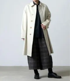 ANATOMICA（アナトミカ）シングルラグランコートOyster size38のサムネイル