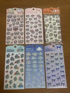 ぷくっとシール　サンリオ　6セット