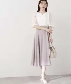 PROPORTION BODY DRESSING ファブリックフレアスカート