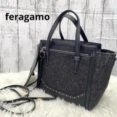 f*n様 フェラガモ　エイミー　ブラック サルヴァトーレフェラガモ(Salvatore Ferragamo)サルヴァトーレ