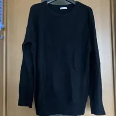 CINEMA CLUB 黒 長袖ニット M