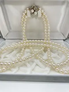 き*様 真珠 二重巻きネックレス