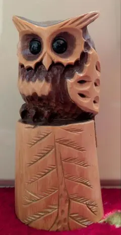 フクロウ　置物
