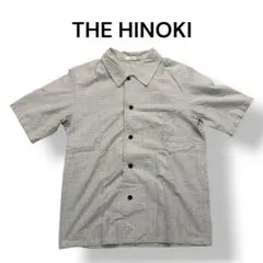 THE HINOKI 半袖チェックシャツ 日本製 グレー系