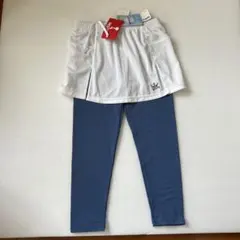 スポーツ　テニスウェア　レギンス スカートセット レディースM