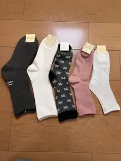 tutuannaレディースソックス5足セット 22〜25cm 新品未使用　靴下