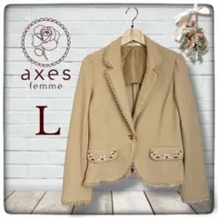 【美品】 axes femme ビジュー付きテーラード ジャケット　姫系　y2k