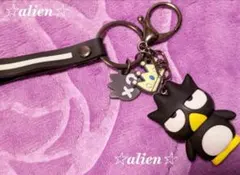 【バッドばつ丸☆3Dシリコンラバー付きキーホルダー】立体