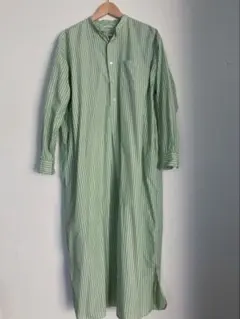 LENO バンドカラー　シャツワンピース