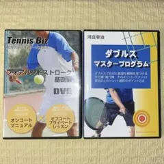 テニスDVD2組「フォアハンドストローク基礎編」「ダブルス マスタープログラム」