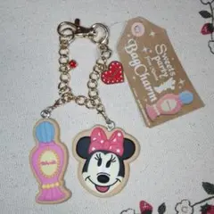 DISNEY　ミニーマウス　クッキー付バッグチャーム