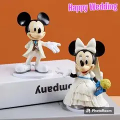 【残り１】ミッキー＆ミニー　ケーキトッパー　ウェディング　フィギア