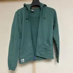 チャムス　ミントグリーン ジップアップパーカー M