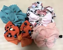 リボンヘアアクセサリー4個セット
