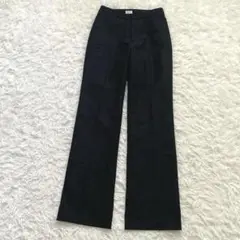 ELLE PLANET ウール　パンツ　ズボン　濃いグレー　黒　Sサイズ相当