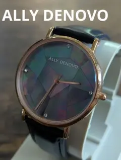 電池交換済み　ALLY DENOVO アリーデノヴォ 腕時計 ガイアパールのサムネイル