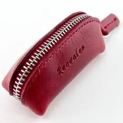 小銭入れ 極小 本革 コインケース メンズ レディース レッド 赤 シンプル