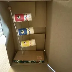 ちぎり和紙 3色ミニ鯉のぼり 節句人形 龍虎謹製のサムネイル