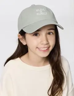 GU kids 男女兼用　UVカットツイルロゴキャップ
