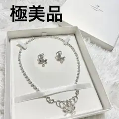 【極美品】サマンサティアラ　ネックレス　イヤリング　セット