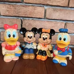 昭和レトロ　三菱銀行　ミッキー　ミニードナルド　デイジー　4体　➕おまけ