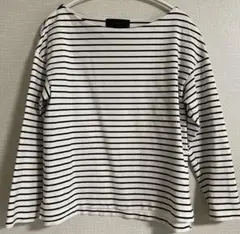 UNTITLED アンタイトル1 ボーダー 7分袖ストレッチTシャツ Sサイズ