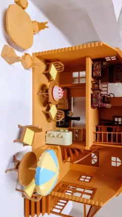 シルバニア　赤い屋根の大きなお家　家具付き　初期　希少