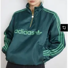 新品 adidas ウーブン　ウィンドブレーカー ジャージ トラックトップ　緑