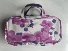 POLA 蘭　花柄　化粧ポーチ　ピンク　紫のサムネイル