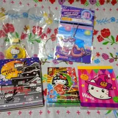 新品　ハローキティ　キーホルダー　ガチャ　ご当地　メモ　5点セット　キティちゃん