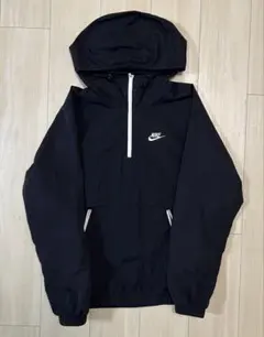 NIKEメンズフーデッドウーブンア ノラックジャケット（ブラック/ホワイト）