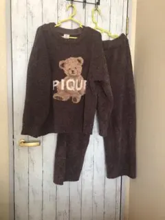 ジェラートPIQUEテディベアルームウェアセット フリーサイズ　　上下