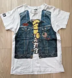 easyfreak デニムベスト風プリントTシャツのサムネイル