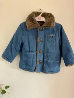 PETIT MAIN デニム ボアコート 90サイズ