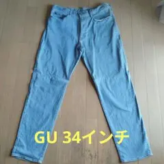 GU ライトブルーデニム 34インチ